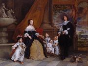 Gonzales Coques The Family of Jan Baptista Anthonie painting